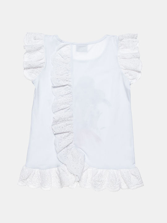 Alouette Kids Blouse Sleeveless White