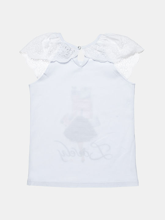 Alouette Kids Blouse Sleeveless White