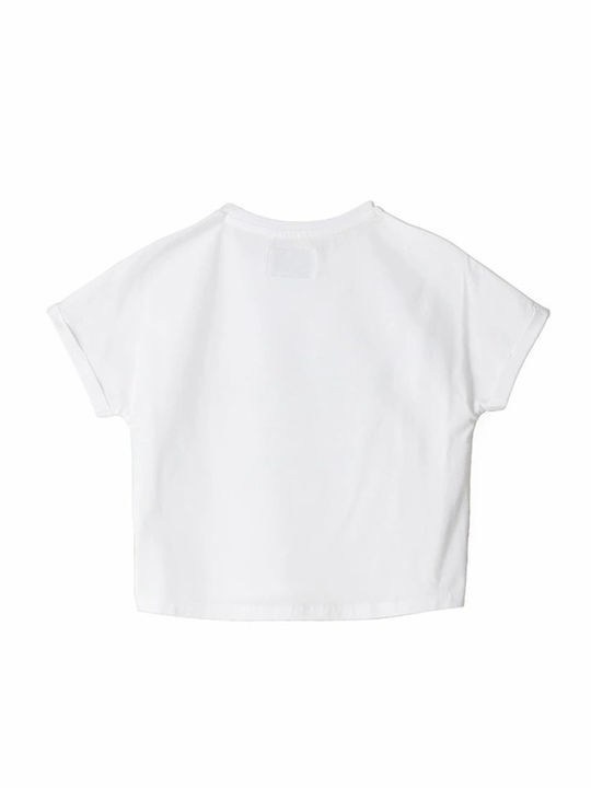 Original Marines Kids Crop Top Short Sleeve White 0