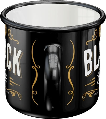 Nostalgic Art Black Tea Becher Emaille Schwarz 360ml 43224