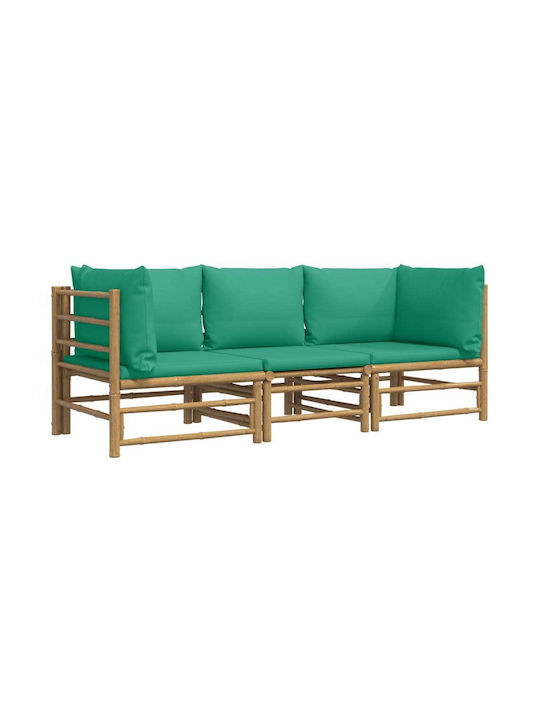 Canapea Tree-Seater Exterior Bambus cu Perne 193x69x65cm