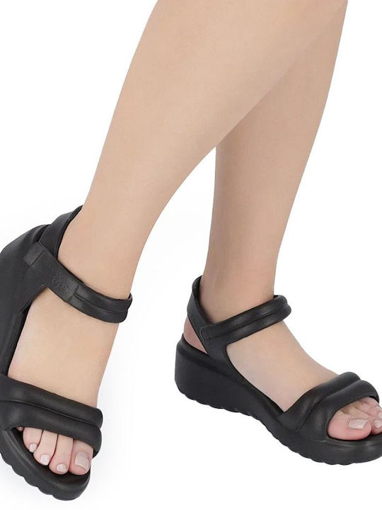 Piccadilly Women's Sandals with Ankle Strap Black