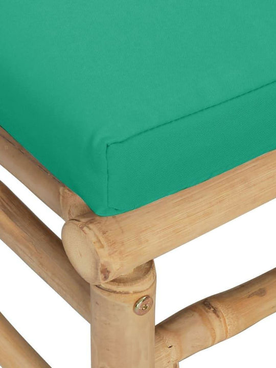 Zweisitziges Sofa Außenbereich Bamboo mit Kissen 124x69x65cm