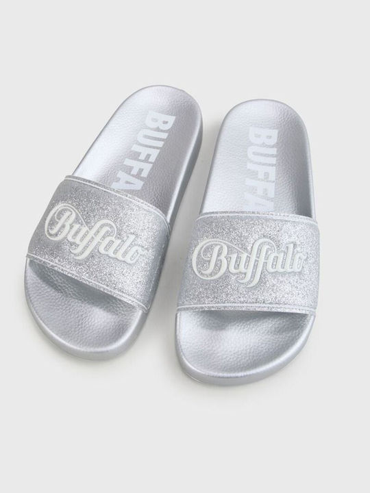 Buffalo Women's Slides Silver