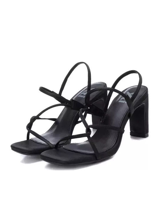 Din piele Sandale Negre