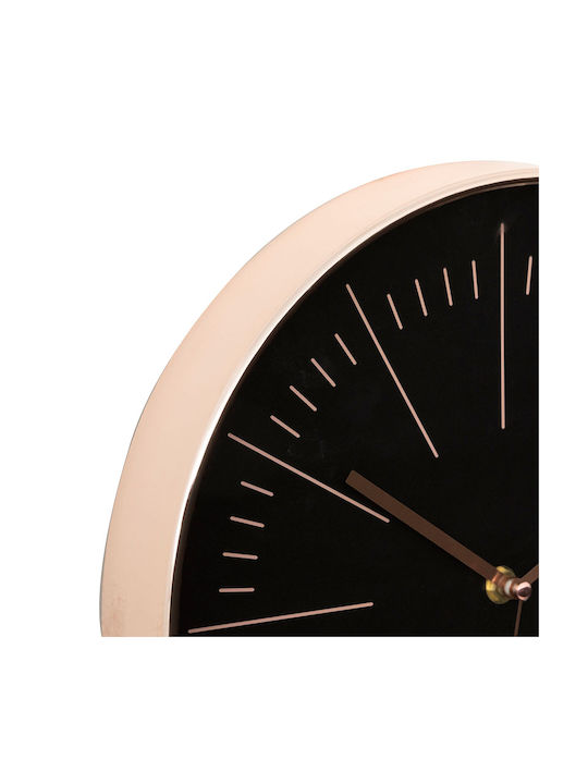 Spitishop Silent Wall Clock Plastic Black Ø30cm