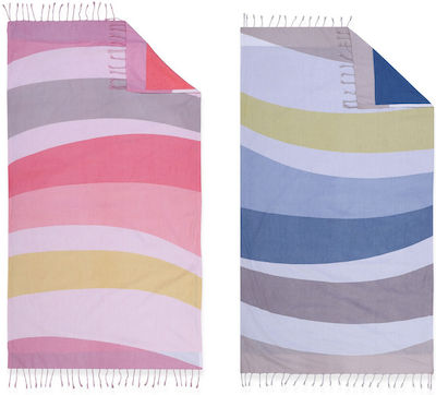 Nef-Nef Beach Towel Pareo Rose with Fringes 170x90cm.