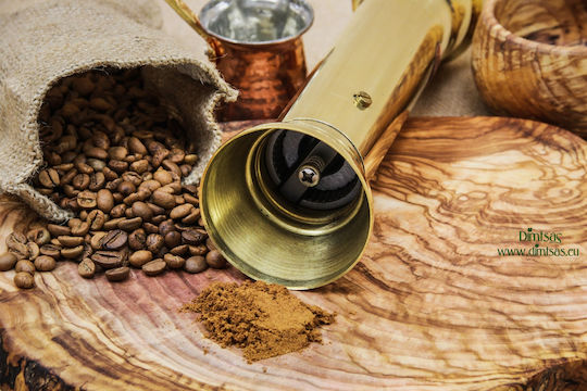 Manual Metallic Pepper Mill Brown