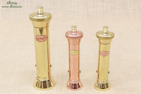 Manual Metallic Pepper Mill Brown