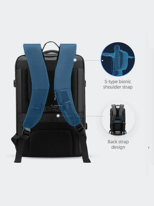 Mark Ryden Τσάντα Πλάτης για Laptop με Θύρα USB σε Μαύρο χρώμα MR9299SJ-00