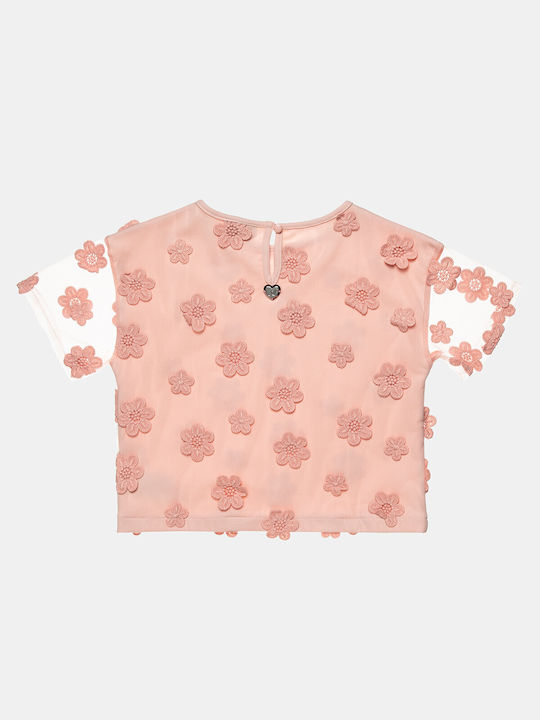 Alouette Kids Blouse Short Sleeve Pink