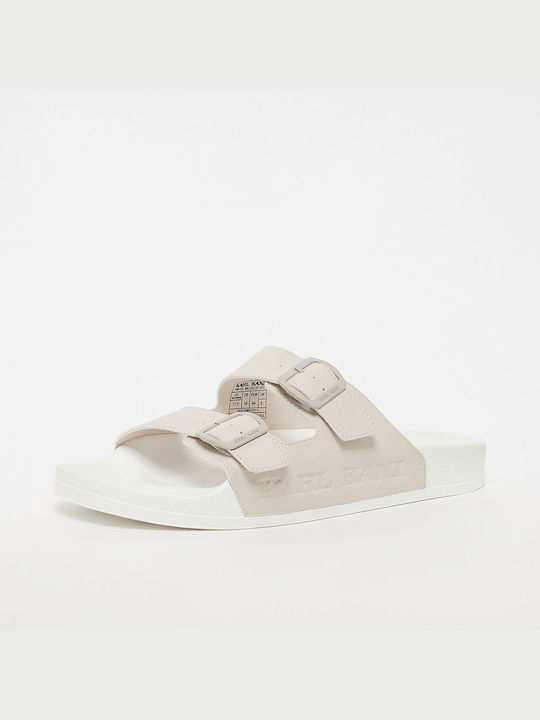 Karl Kani Street Slide - Beige/White KKSLDSW000014