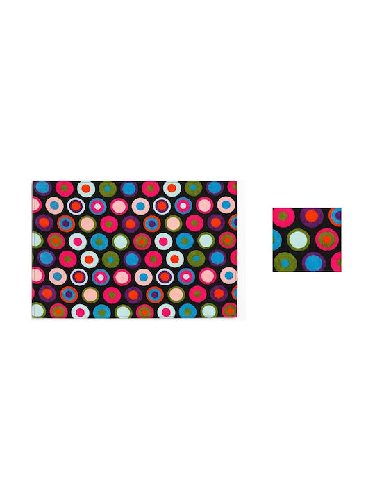 Espiel Suporturi pentru pahare Tesatura Multicolor 10x10cm 24buc