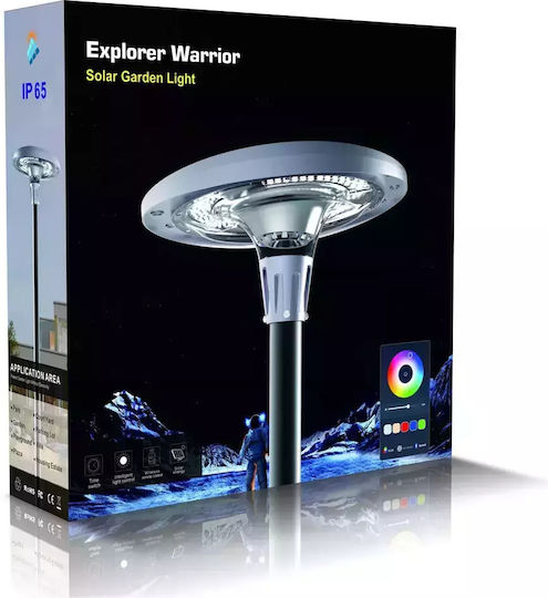 Lampă Solară Stradală 40W 2679lm RGBW cu Telecomandă IP65