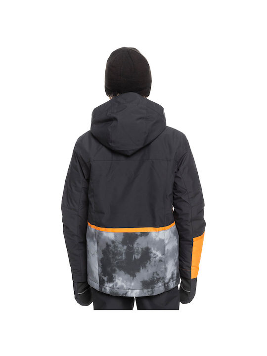 Quiksilver Kinderjacke Kurz mit Kapuze Schwarz