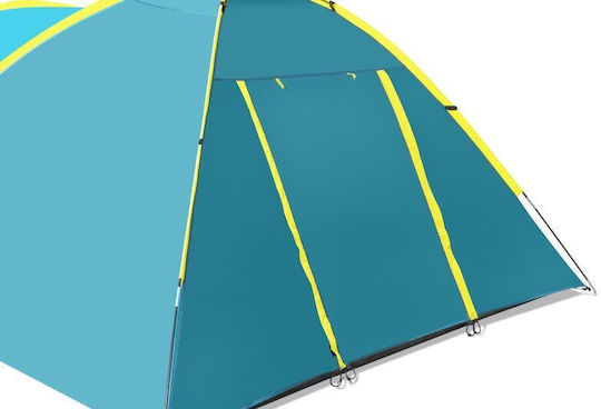 Bestway Camping Tent Tunnel Blue with Double Cloth 3 Seasons for 3 People 350x240x130cm