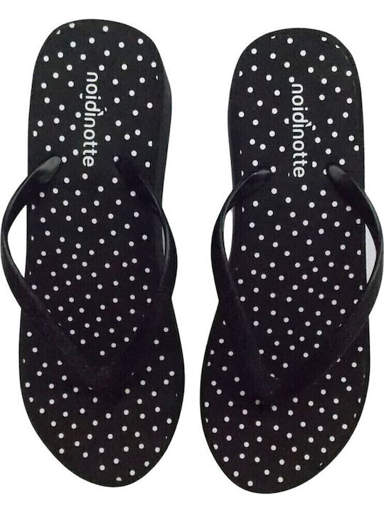 Women's Platform Flip Flops Black