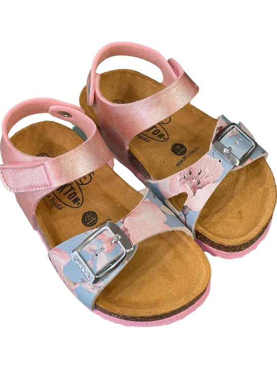 Kids' Sandals Anatomic Pink-Fuchsia Flowers