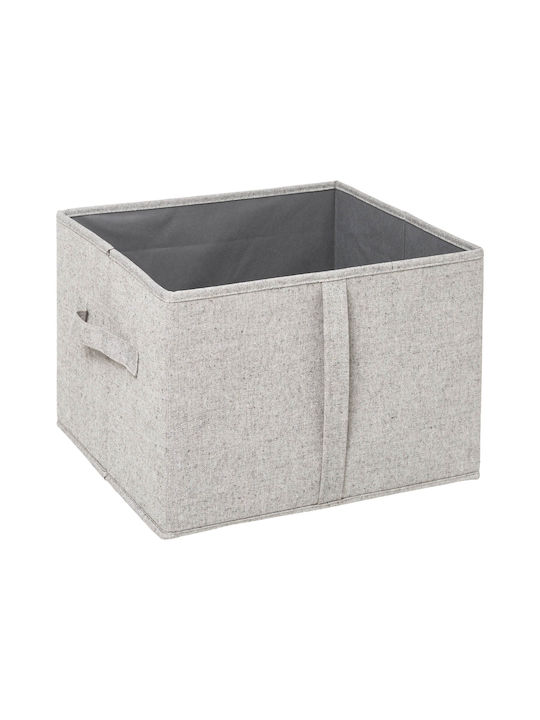 Spitishop Fabric Storage Box with Lid White 35x31x25cm