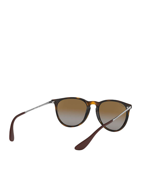 Ray Ban Erika Women's Sunglasses with Brown Tartaruga Frame and Brown Gradient Lens RB4171 710/T5