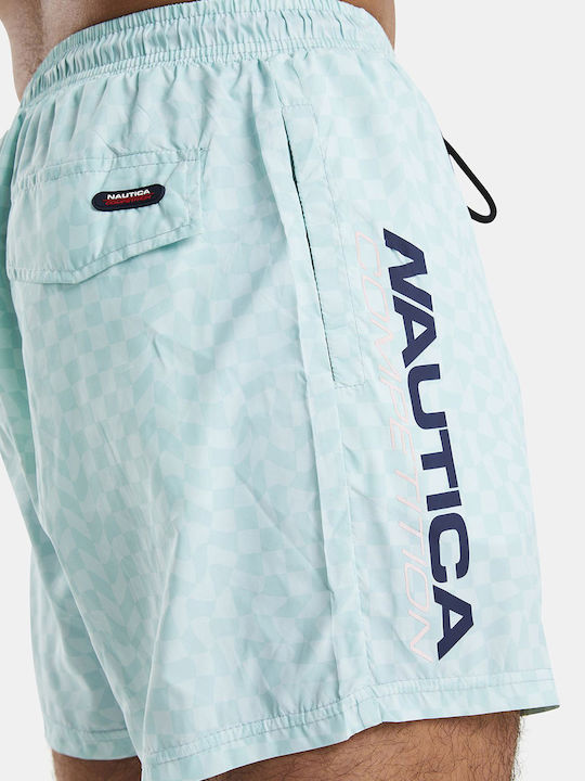 Oslo 5'' Men's Swimwear Shorts Turquoise with Patterns