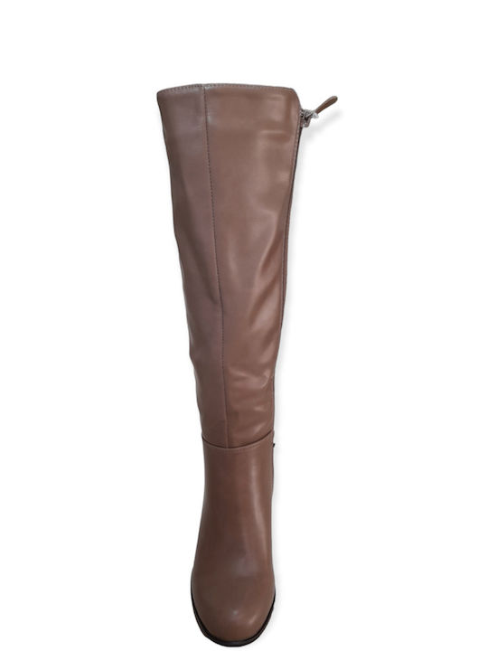 La Bottine Souriante Damenstiefel mit hohem Absatz Khaki