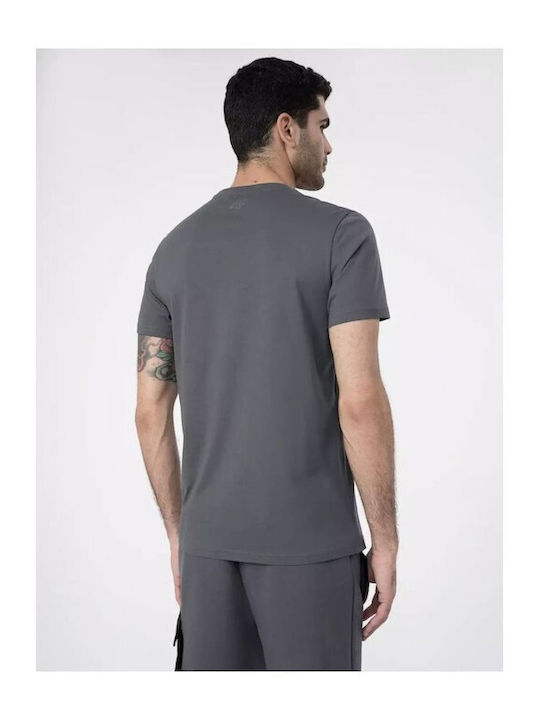 4F Men's Short Sleeve T-shirt Gray