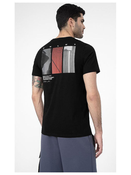 4F Men's Short Sleeve T-shirt Black