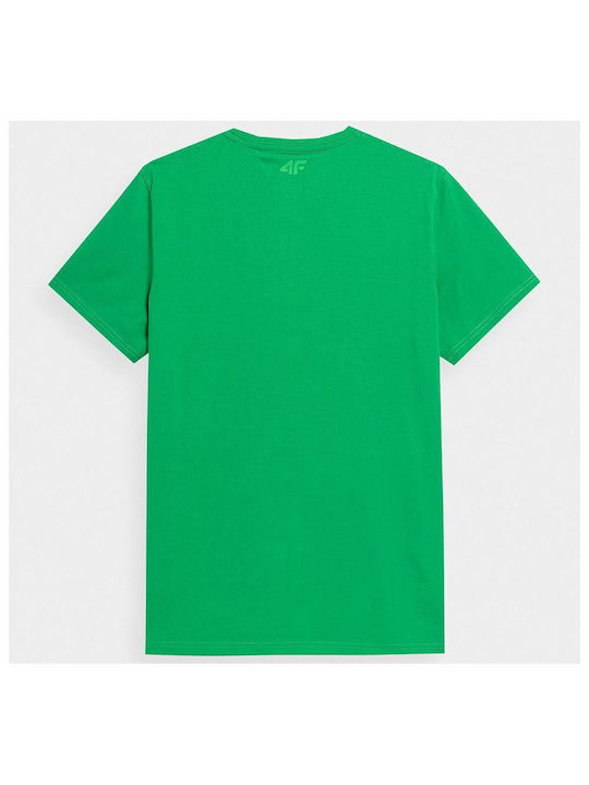 4F T-shirt Bărbătesc cu Mânecă Scurtă Verde