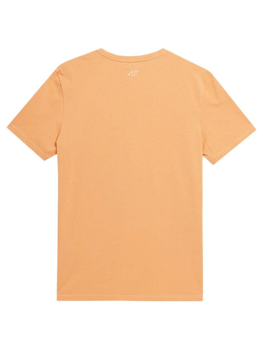 4F Men's Short Sleeve T-shirt Orange