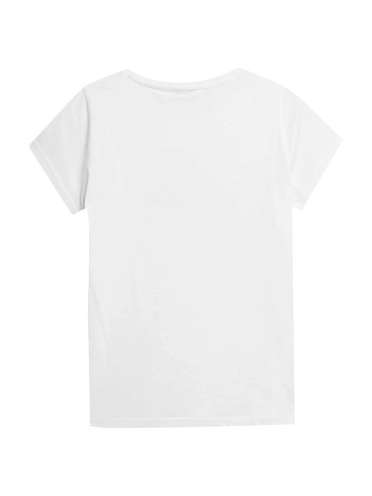 4F Damen T-shirt Weiß