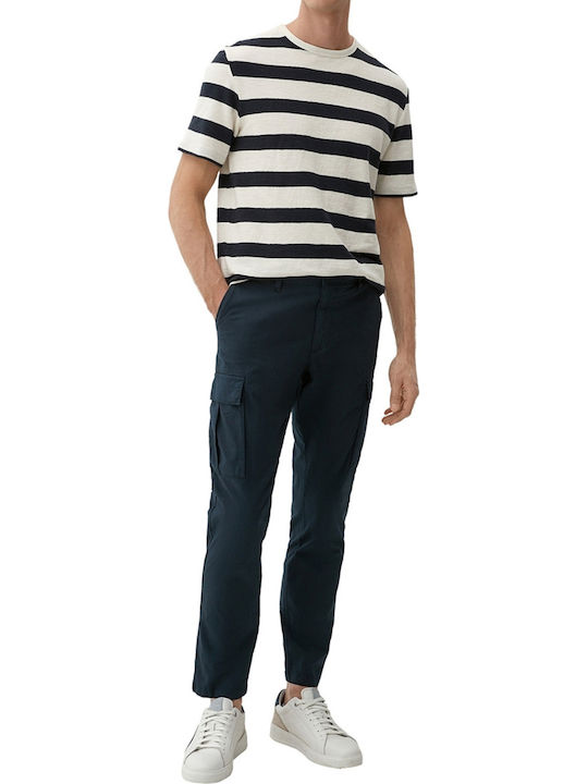 Red Label Ανδρικό Παντελόνι Cargo Regular Fit Navy Μπλε
