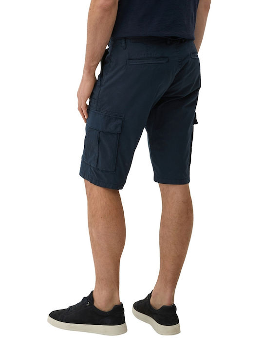 S.Oliver Men's Shorts Cargo Navy Blue