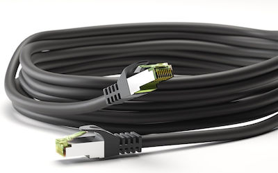 Goobay S/FTP Kat.8.1 Ethernet-Netzwerkkabel 10m Schwarz