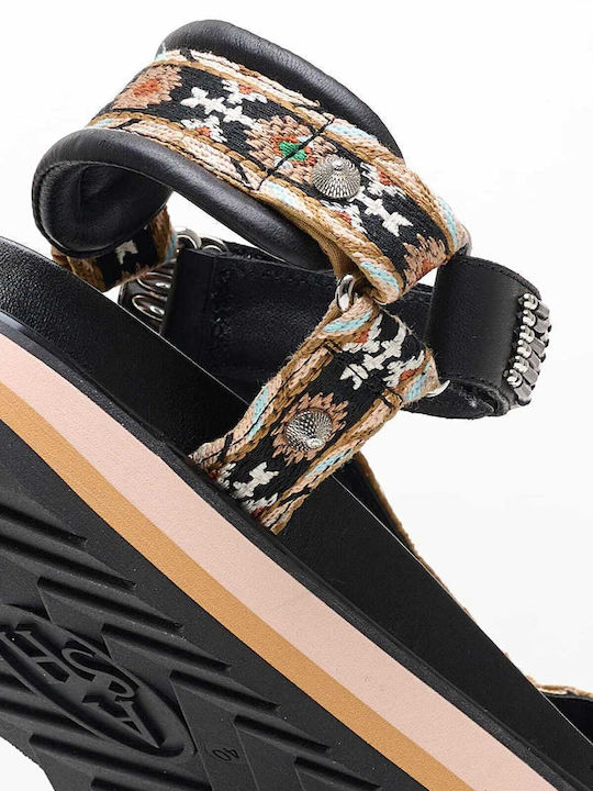 Combo A Leather Women's Flat Sandals Sporty Grey