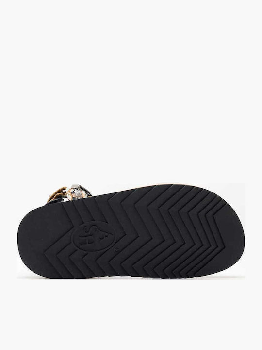Combo A Leather Women's Flat Sandals Sporty Grey