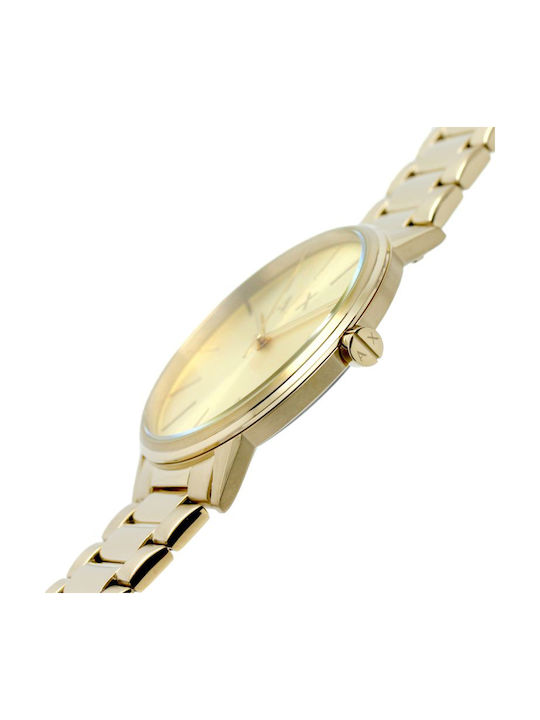 Armani Exchange Cayde Herrenuhr 42mm Batterie mit Gold Rostfreien Stahlarmband