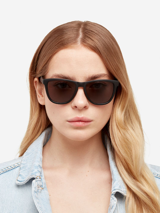 Hawkers Dark One Unisex Γυαλιά Ηλίου με Μαύρο Κοκκάλινο Σκελετό και Μαύρο Φακό O18TR01