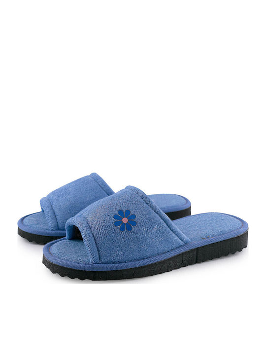 Terry Damen Hausschuhe Hellblaue