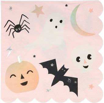 Χαρτοπετσέτες Πολύχρωμες για Halloween Party 16τμχ