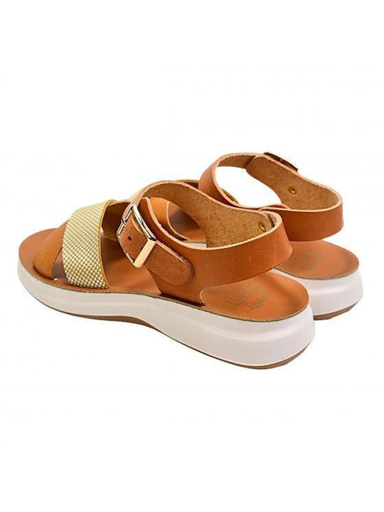 Children's sandals Pretty Soft 1511-TABAC Tamba