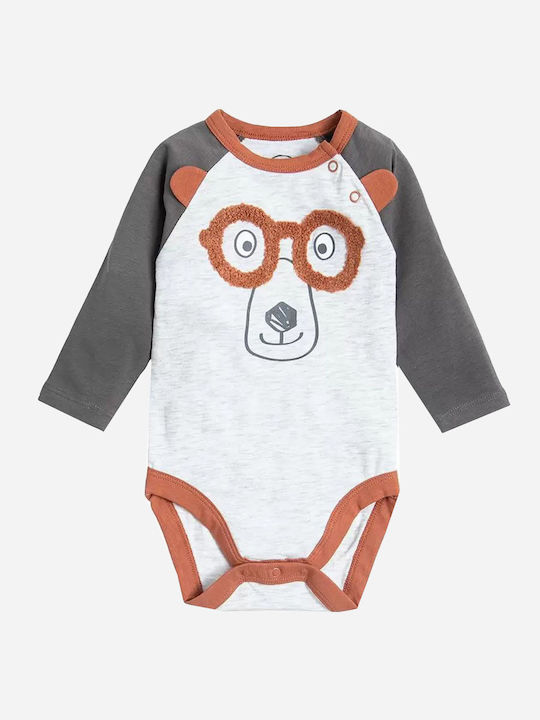 Cool Club Baby Underwear Bodysuit Long-Sleeved Gray