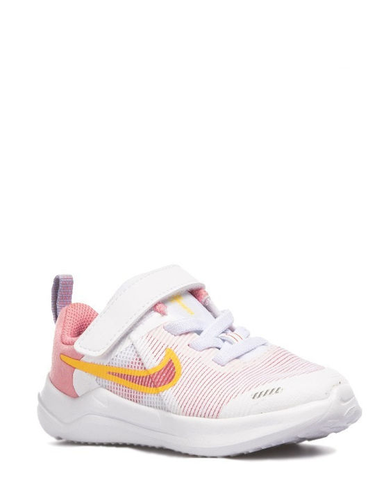 Nike Kids Sports Shoes Running Downshifter 12 White / Pink