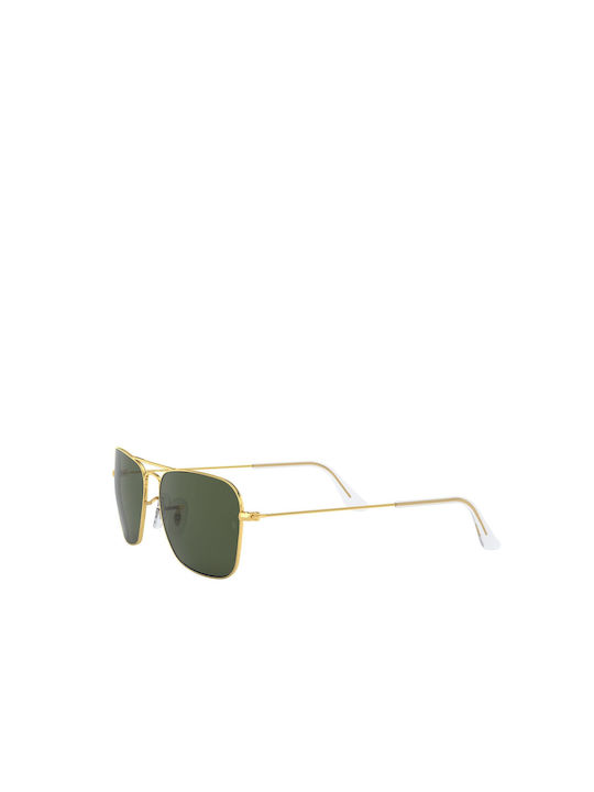 Ray Ban Γυαλιά Ηλίου με Χρυσό Μεταλλικό Σκελετό και Πράσινο Φακό RB3136 001