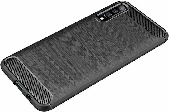 Techsuit Carbon Back Cover Σιλικόνης Μαύρο (Galaxy A30s)