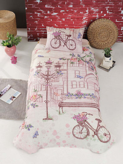 Beauty Home Single Set Romantic 6107 Pink 160x240cm