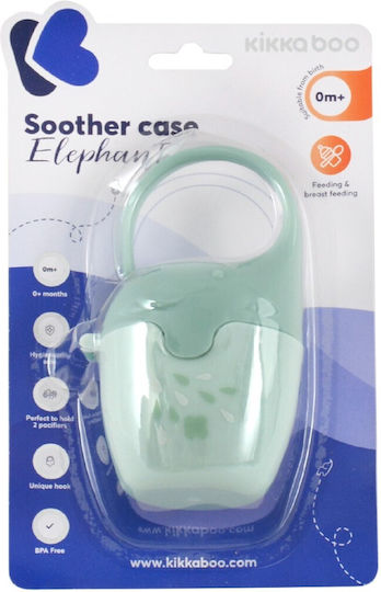 Kikka Boo Pacifier Case Elephant Plastic Green