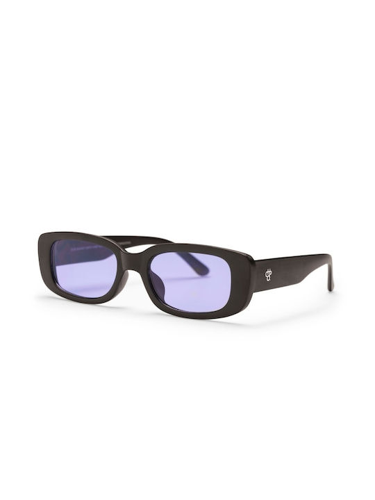 Chpo Sunglasses with Black Acetate Frame and Purple Lenses 16132TC