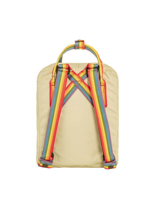 Fjallraven Kanken Rainbow Material Rucsac Light Oak 16lt