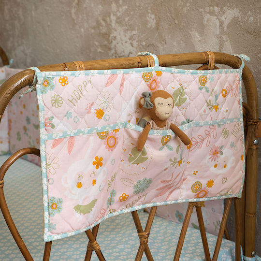 Nima Husă Pentru Pătuț Happy Monkey Roz